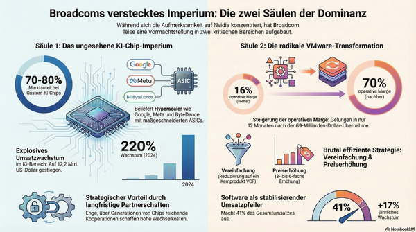 Broadcom: Die stille AI-Revolution mit 70% Marktdominanz